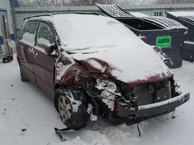 5TDZK22C59S273773 - 2009 TOYOTA SIENNA XLE RED photo 1