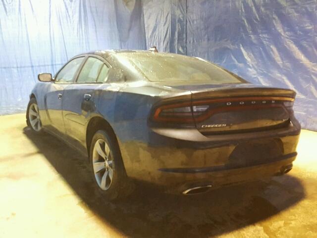 2C3CDXHG6GH234956 - 2016 DODGE CHARGER SX CHARCOAL photo 3