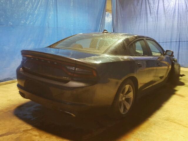 2C3CDXHG6GH234956 - 2016 DODGE CHARGER SX CHARCOAL photo 4