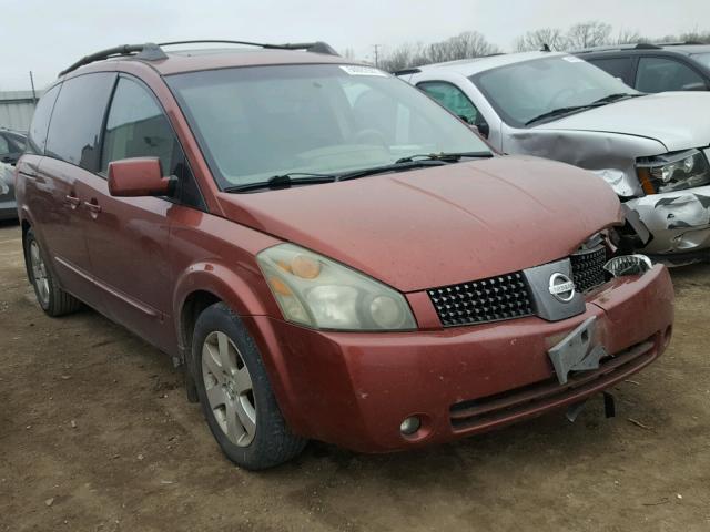 5N1BV28U84N353992 - 2004 NISSAN QUEST S RED photo 1