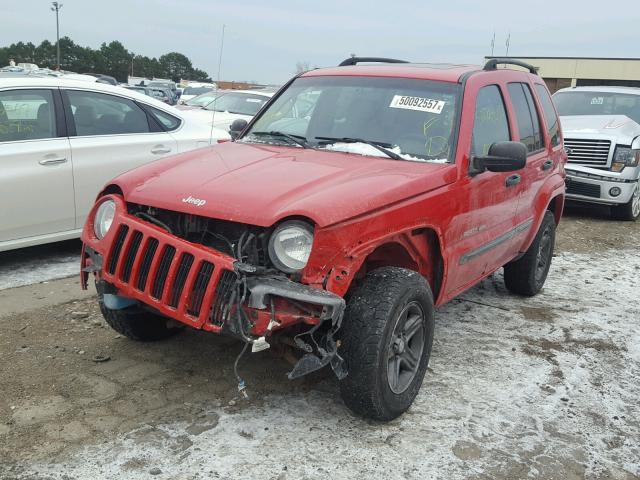 1J4GL48K94W171359 - 2004 JEEP LIBERTY SP RED photo 2