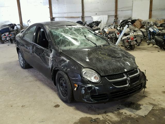 1B3ES56C04D602444 - 2004 DODGE NEON SXT BLACK photo 1