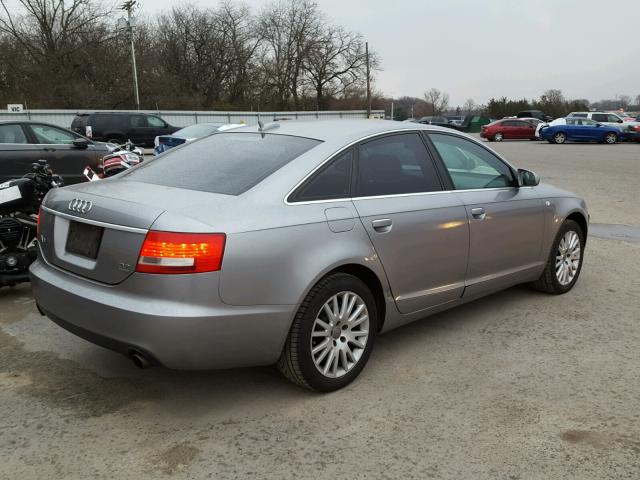 WAUDH74F86N079251 - 2006 AUDI A6 3.2 QUA GRAY photo 4