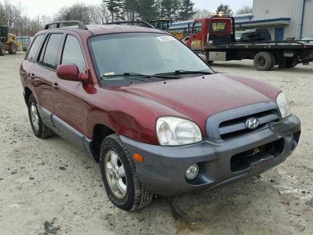 KM8SC73D85U973369 - 2005 HYUNDAI SANTA FE G BURGUNDY photo 1