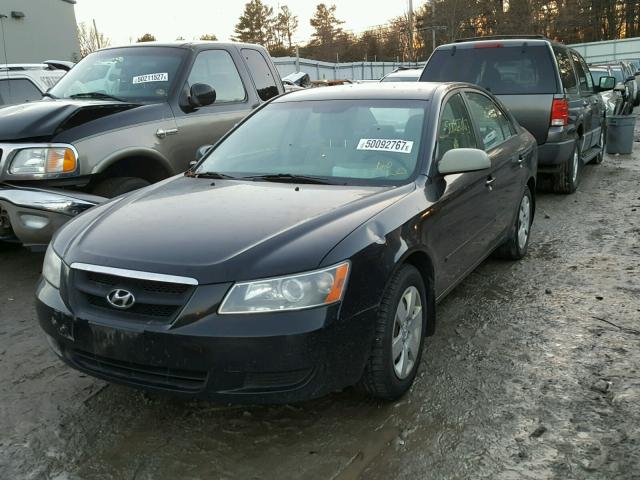 5NPET46C78H346535 - 2008 HYUNDAI SONATA GLS BLACK photo 2