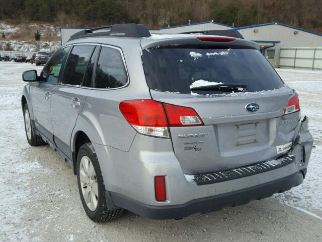 4S4BRCCC0B3398507 - 2011 SUBARU OUTBACK 2. SILVER photo 3