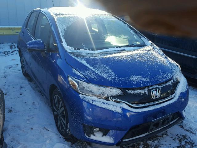 JHMGK5H79GS001653 - 2016 HONDA FIT EX BLUE photo 1