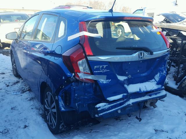 JHMGK5H79GS001653 - 2016 HONDA FIT EX BLUE photo 3