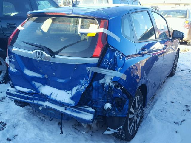 JHMGK5H79GS001653 - 2016 HONDA FIT EX BLUE photo 4
