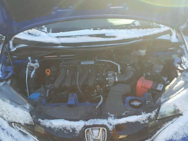 JHMGK5H79GS001653 - 2016 HONDA FIT EX BLUE photo 7