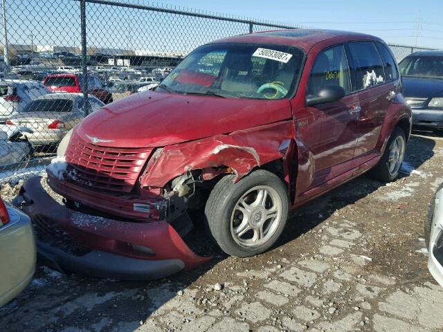 3C8FY68BX2T217524 - 2002 CHRYSLER PT CRUISER RED photo 2