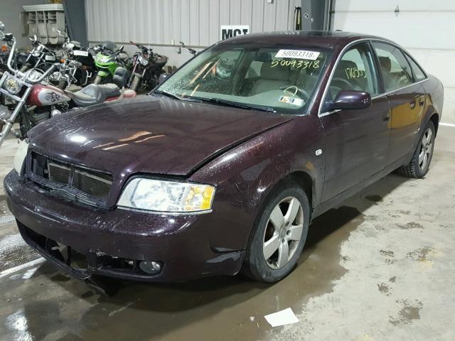 WAULT64B24N006195 - 2004 AUDI A6 3.0 QUA BURGUNDY photo 2