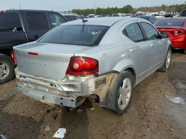 1B3BD4FB6BN583422 - 2011 DODGE AVENGER EX SILVER photo 4