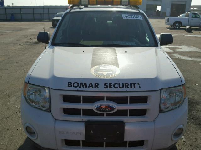 1FMCU49339KA42410 - 2009 FORD ESCAPE HYB WHITE photo 9