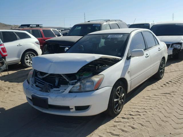 JA3AJ26E86U064450 - 2006 MITSUBISHI LANCER ES WHITE photo 2