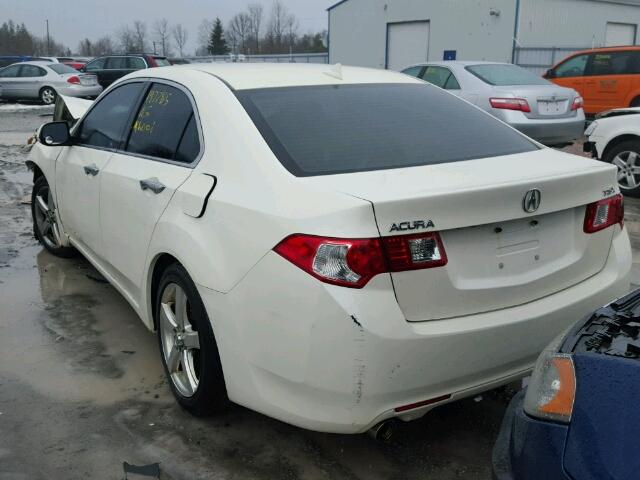 JH4CU26629C802911 - 2009 ACURA TSX WHITE photo 3