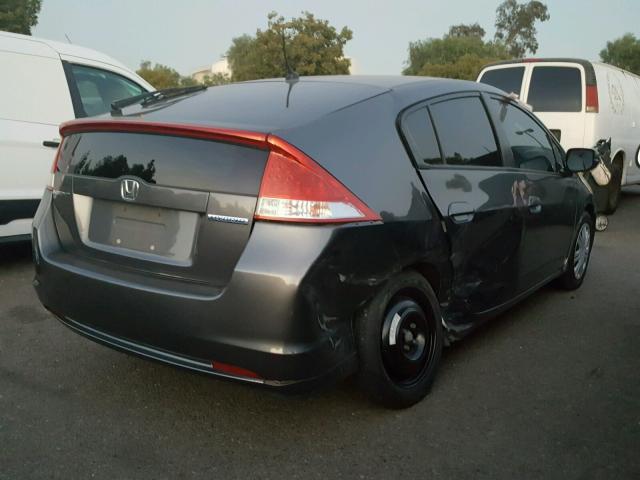 JHMZE2H56AS033478 - 2010 HONDA INSIGHT LX GRAY photo 4