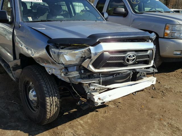 3TMLU4EN5EM140689 - 2014 TOYOTA TACOMA DOU SILVER photo 9