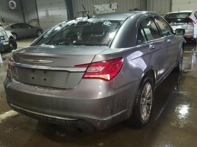 1C3CCBAB5CN113549 - 2012 CHRYSLER 200 LX GRAY photo 4