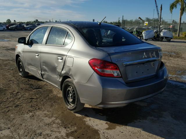 ML32F3FJ5HHF16155 - 2017 MITSUBISHI MIRAGE G4 SILVER photo 3