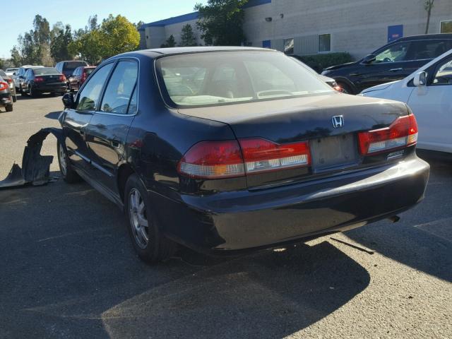 JHMCG66822C018492 - 2002 HONDA ACCORD EX BLACK photo 3