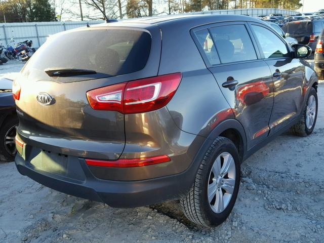 KNDPB3A24C7286568 - 2012 KIA SPORTAGE B BROWN photo 4