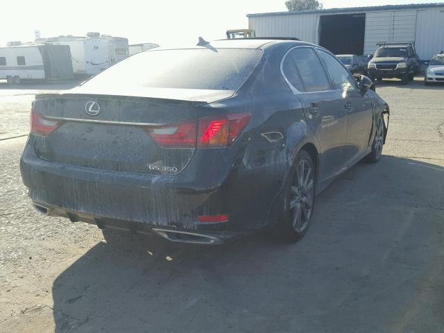 JTHBE1BL7E5033206 - 2014 LEXUS GS 350 BLACK photo 4