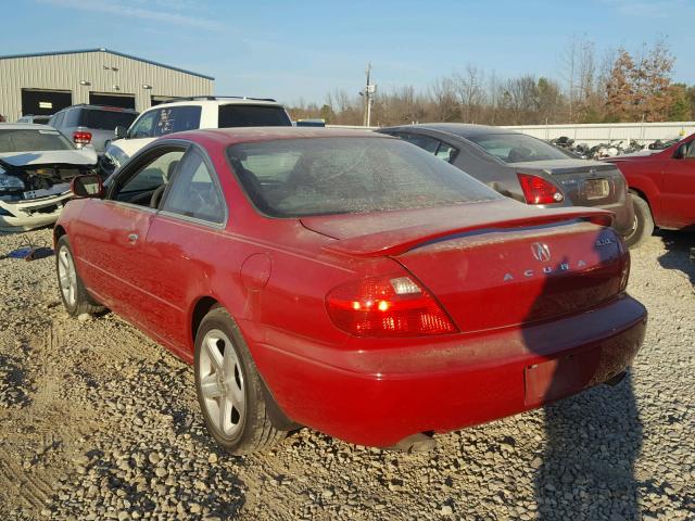 19UYA42641A012982 - 2001 ACURA 3.2CL TYPE RED photo 3