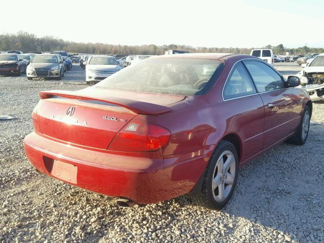 19UYA42641A012982 - 2001 ACURA 3.2CL TYPE RED photo 4