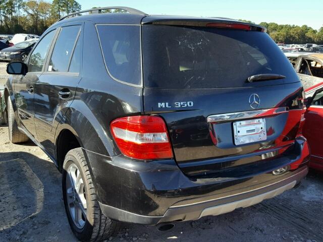 4JGBB86E46A031206 - 2006 MERCEDES-BENZ ML 350 BLACK photo 3