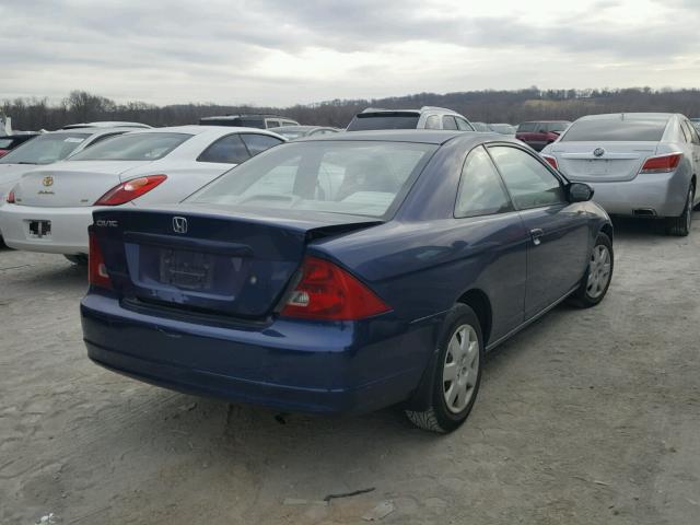 1HGEM22902L045993 - 2002 HONDA CIVIC EX BLUE photo 4