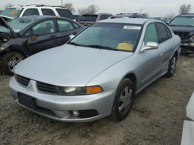 4A3AA46G33E136768 - 2003 MITSUBISHI GALANT ES SILVER photo 2