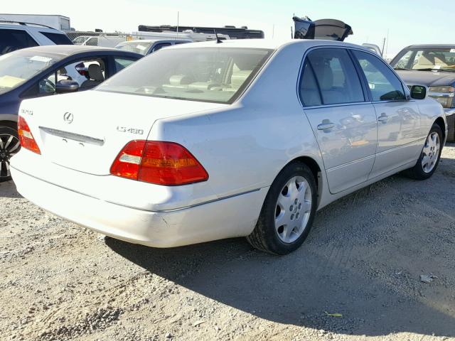 JTHBN30F610019930 - 2001 LEXUS LS 430 WHITE photo 4