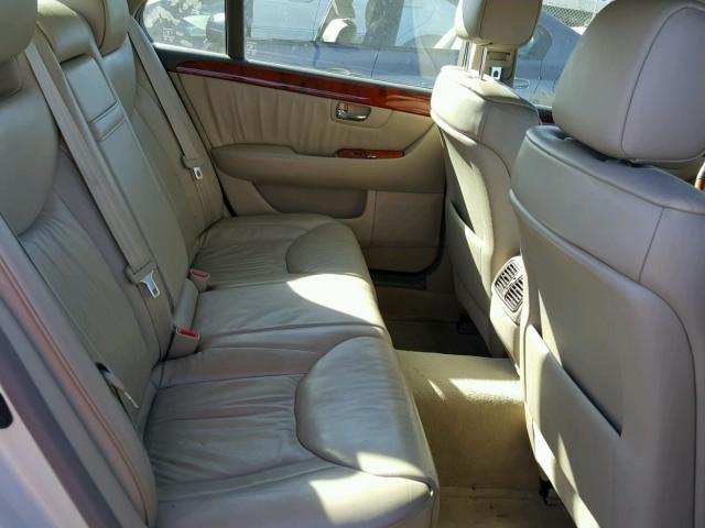 JTHBN30F610019930 - 2001 LEXUS LS 430 WHITE photo 6