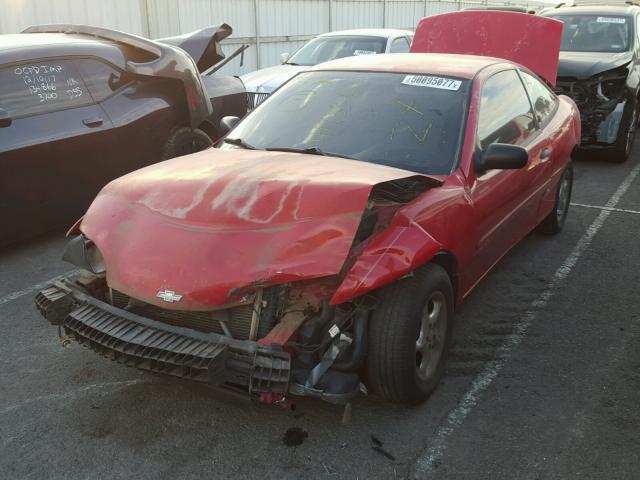 1G1JC124617419330 - 2001 CHEVROLET CAVALIER RED photo 2