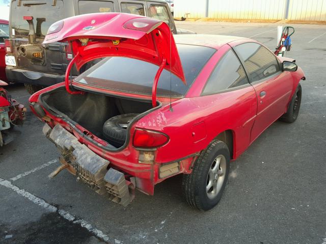 1G1JC124617419330 - 2001 CHEVROLET CAVALIER RED photo 4