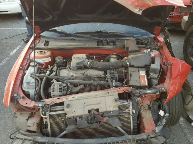 1G1JC124617419330 - 2001 CHEVROLET CAVALIER RED photo 7