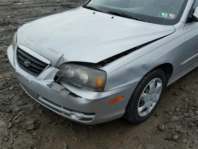 KMHDN46D95U015564 - 2005 HYUNDAI ELANTRA GL SILVER photo 9