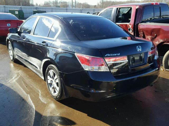 1HGCP2F62BA075457 - 2011 HONDA ACCORD SE BLACK photo 3