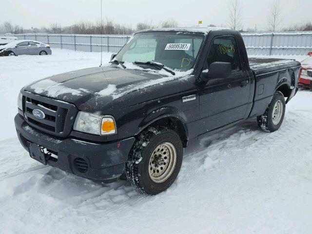 1FTYR10D49PA33766 - 2009 FORD RANGER BLACK photo 2