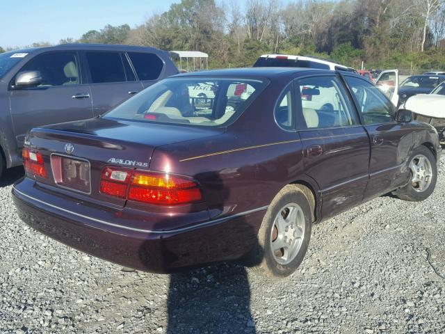 4T1BF18B8WU259965 - 1998 TOYOTA AVALON XL MAROON photo 4