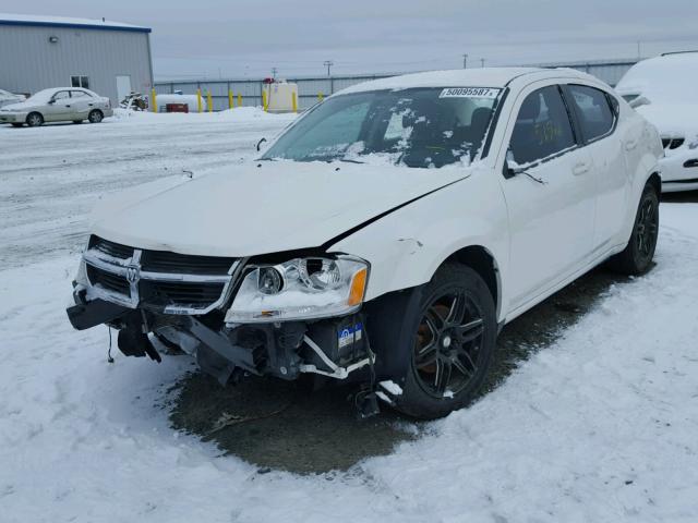 1B3CC5FB9AN235903 - 2010 DODGE AVENGER R/ WHITE photo 2