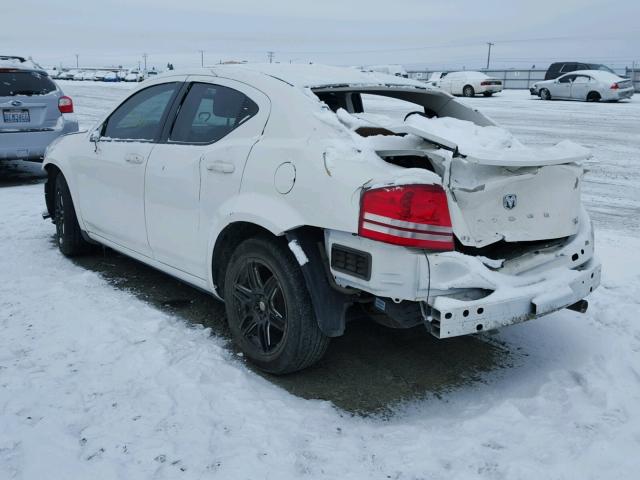 1B3CC5FB9AN235903 - 2010 DODGE AVENGER R/ WHITE photo 3