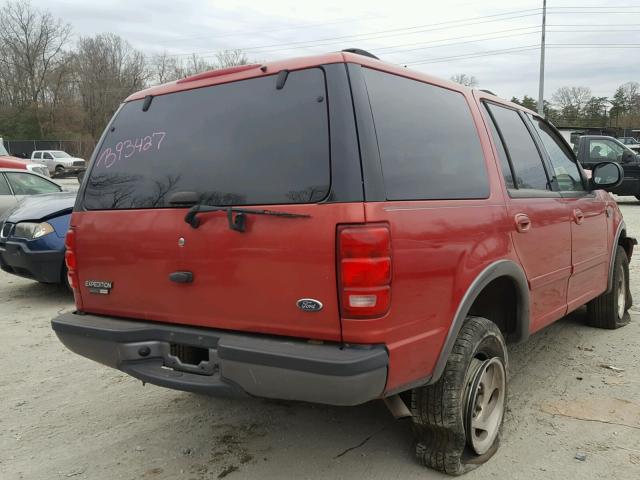 1FMRU1667YLB93427 - 2000 FORD EXPEDITION RED photo 4