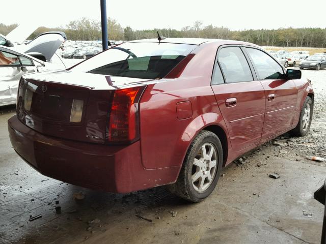 1G6DM57T470119606 - 2007 CADILLAC CTS MAROON photo 4