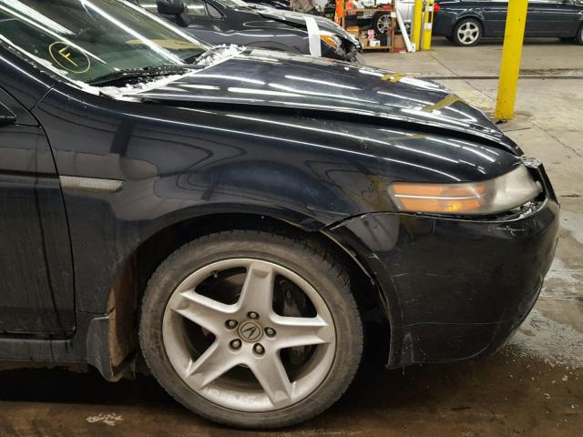 19UUA65515A069692 - 2005 ACURA TL BLACK photo 9