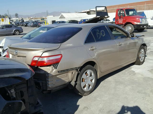 4T1BE46K77U158392 - 2007 TOYOTA CAMRY NEW GOLD photo 4