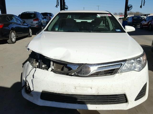 4T1BF1FK4EU418448 - 2014 TOYOTA CAMRY L WHITE photo 9