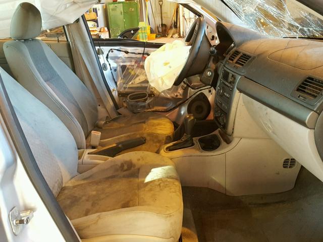 1G1AS58H397252148 - 2009 CHEVROLET COBALT LS SILVER photo 5