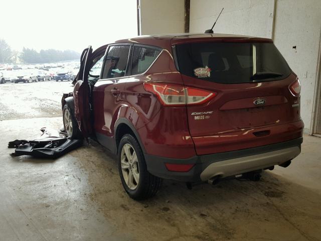 1FMCU0GXXEUB43330 - 2014 FORD ESCAPE SE BURGUNDY photo 3